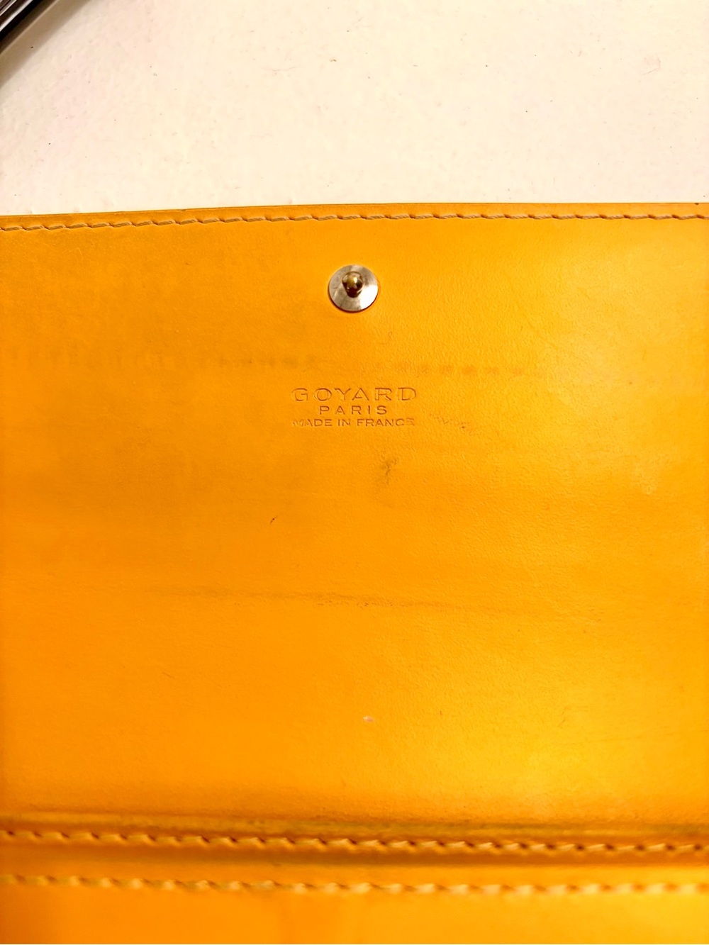 Goyard—Authentic Varenne leather wallet, yellow - Picture 8 of 8